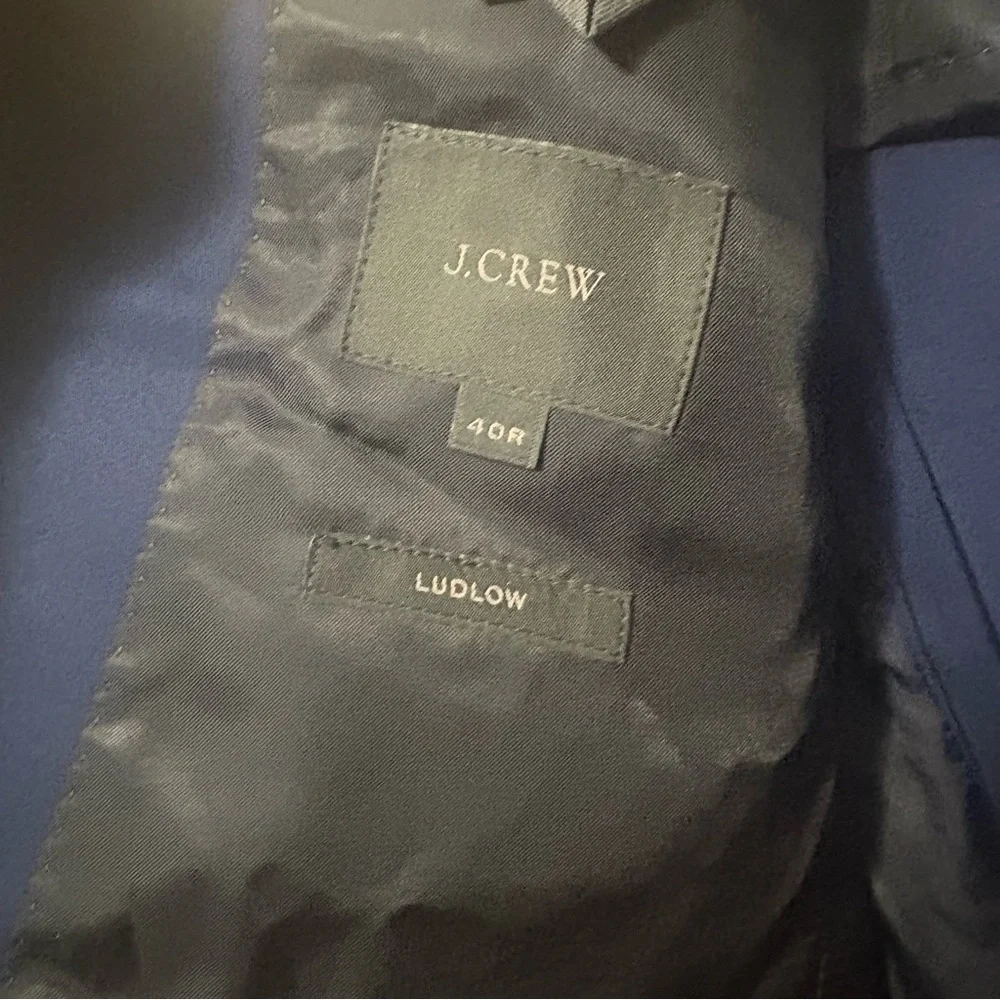 J. Crew Ludlow Navy Sport Coat/Blazer Size 40R NWT
